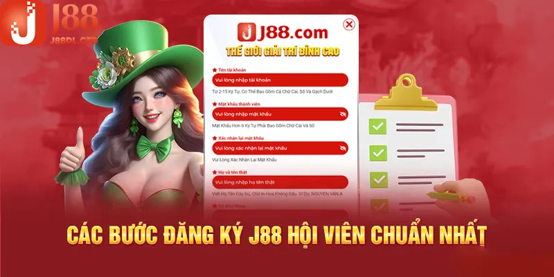 Quy trình tạo lập tài khoản hội viên mới tại hệ thống J88